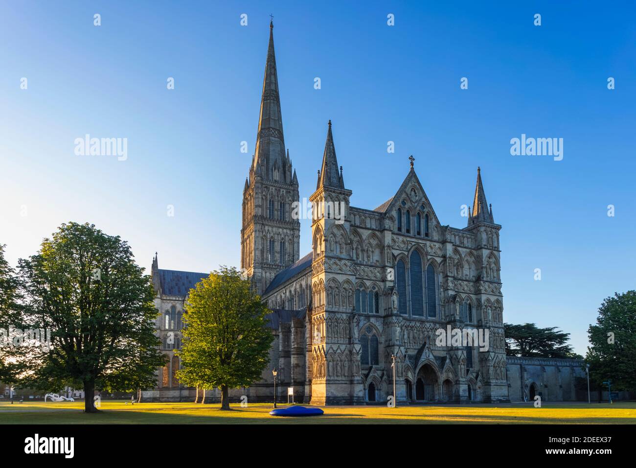 L'Angleterre, dans le Wiltshire, Salisbury, cathédrale de Salisbury Banque D'Images