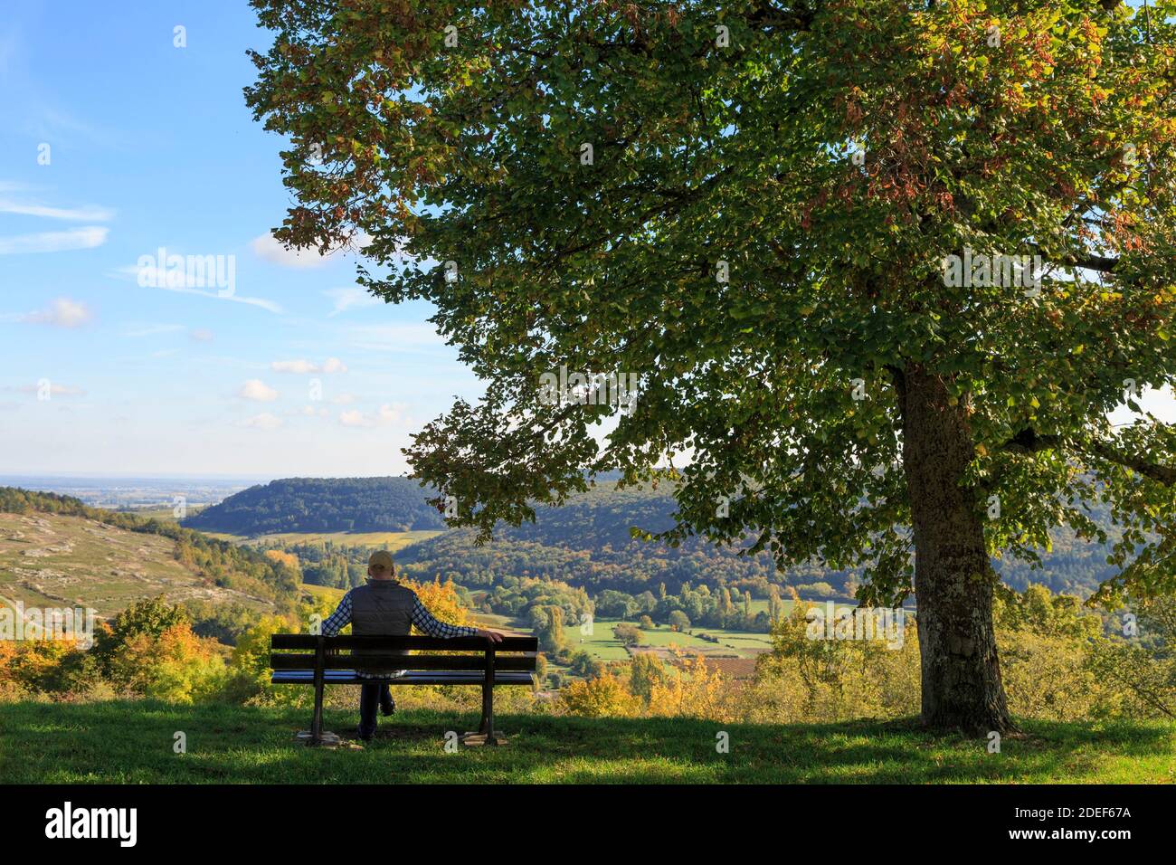 Saint-Romain, petit village à l'extérieur de Beaune, Bourgogne, France Banque D'Images