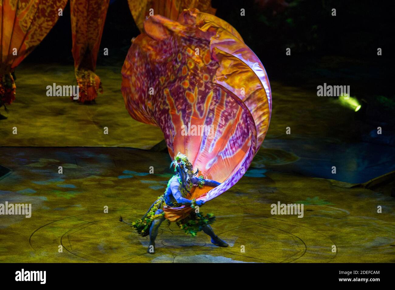 Les membres du « Cirque du Soleil » se sont produits sur scène lors de ...