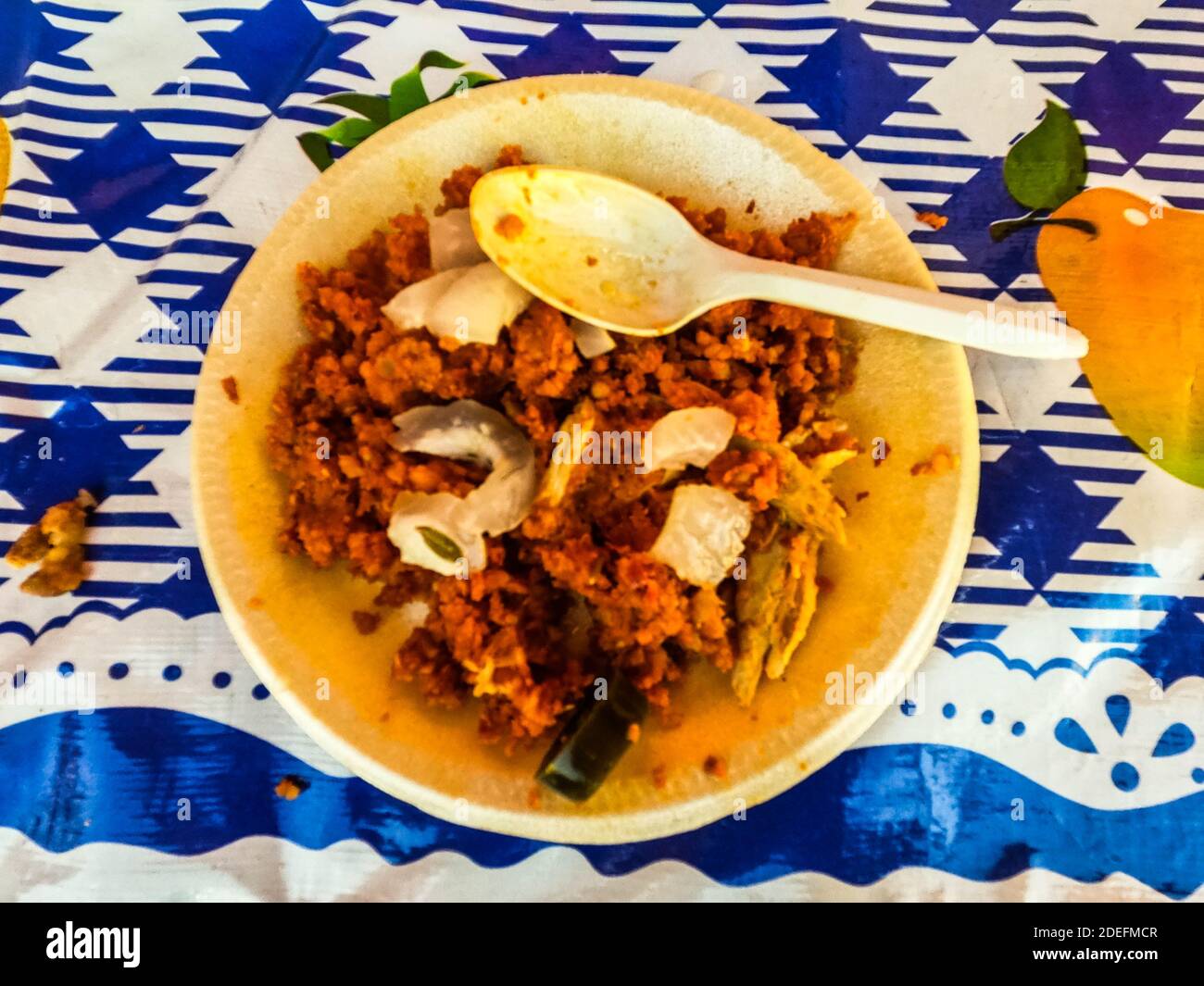 Zacahuil, la célèbre cuisine locale de Xilitila, San Luis Potosi, Mexique Banque D'Images