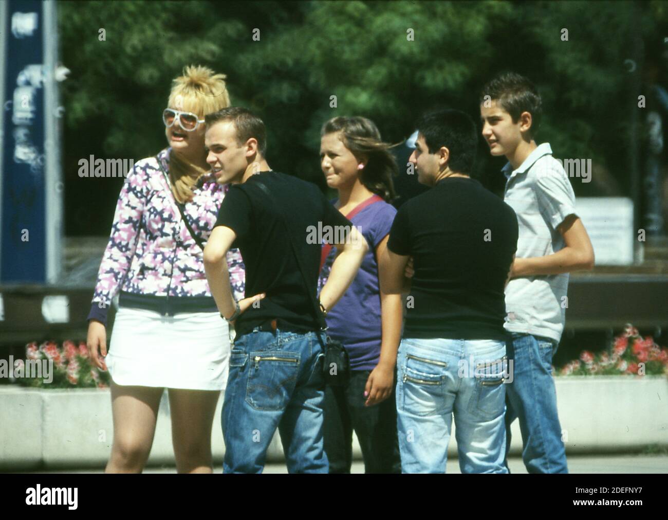 Les jeunes s'amusent, Sofia, Bulgarie Banque D'Images