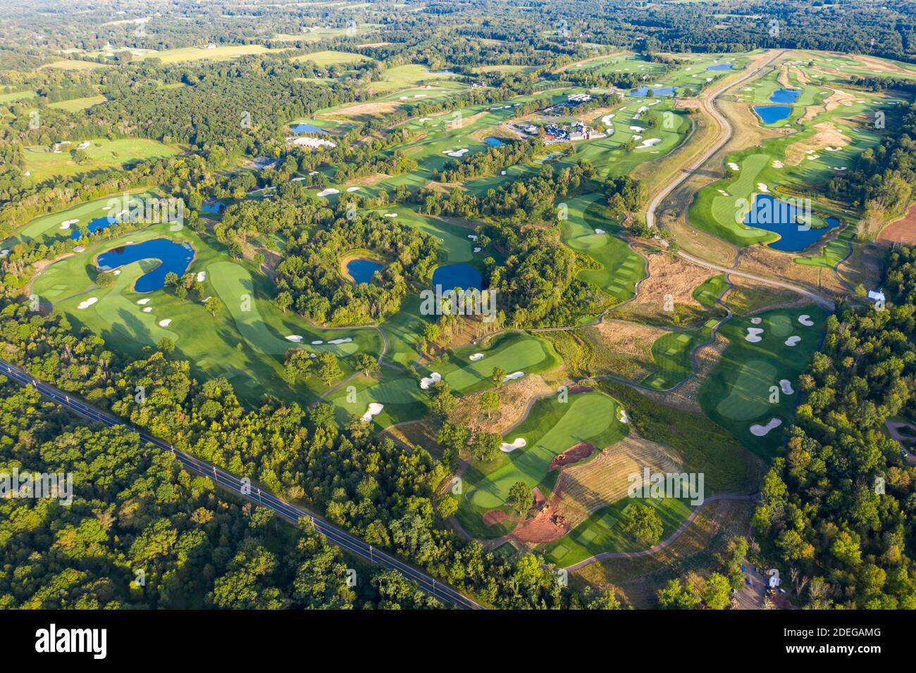 Parcours de golf national de Trump, Bedminster, New Jersey Banque D'Images