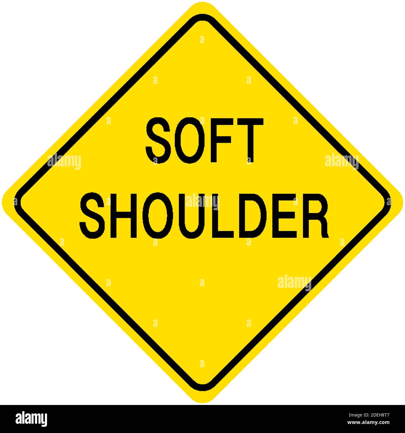 Signe jaune d'épaule souple sur l'illustration d'arrière-plan blanc Illustration de Vecteur