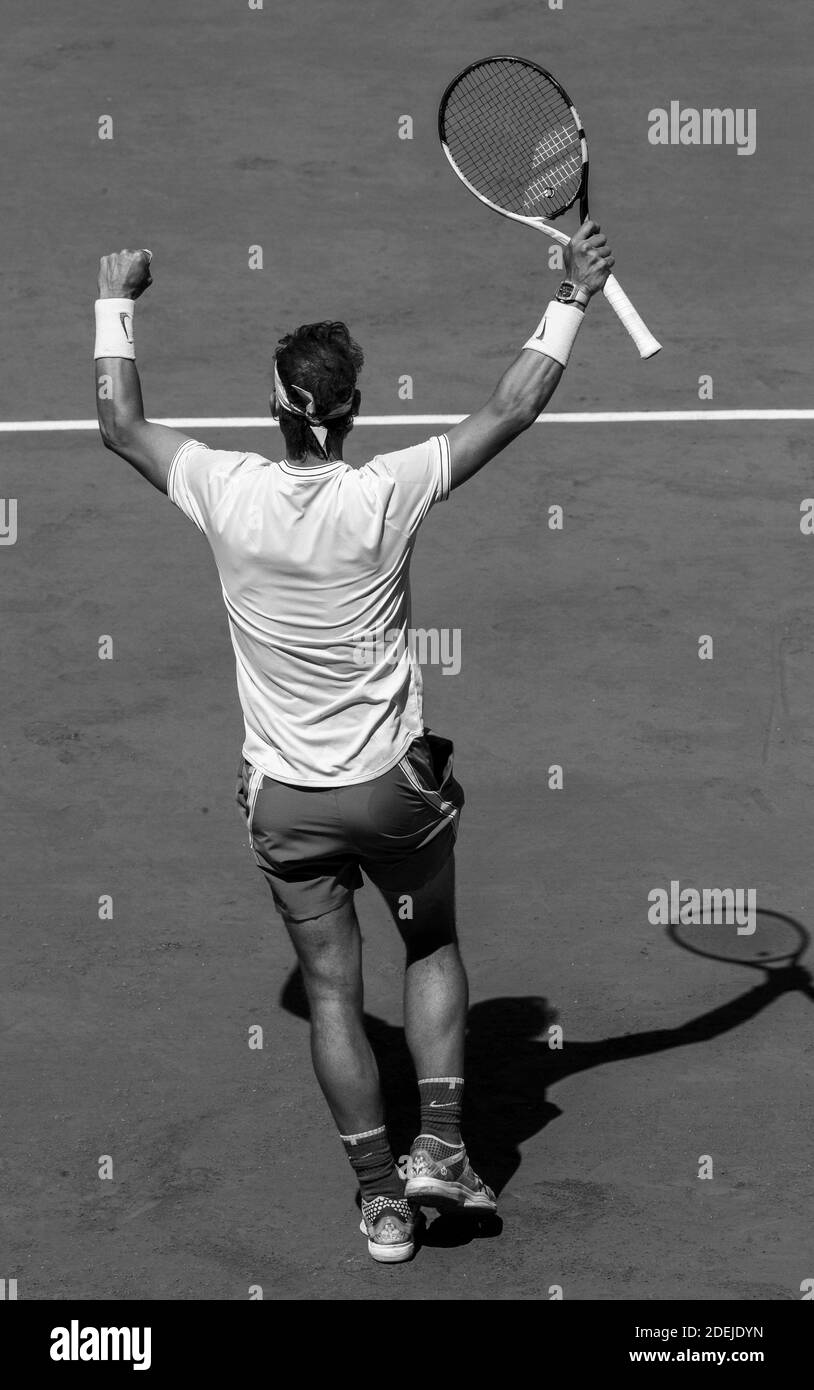 Roger FEDERER en action lors de l'Open de tennis de France le jour 13 à l'arène Roland-Garros le 07 juin 2019 à Paris, France. Photo par ABACAPRESS.COM Banque D'Images