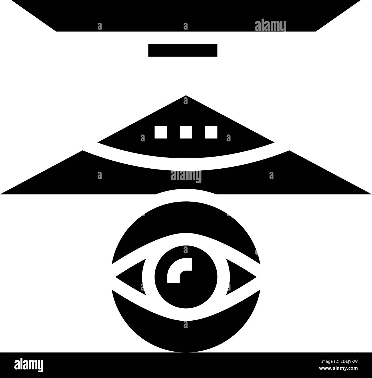 présentation de l'écran de l'ordinateur illustration vectorielle de l'icône de glyphe Illustration de Vecteur
