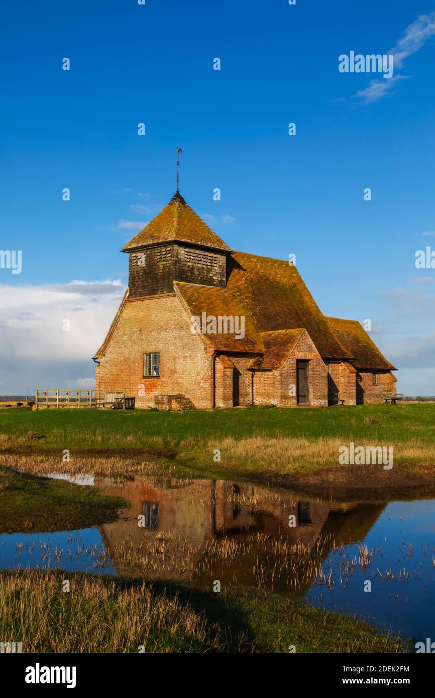 Angleterre, Kent, Romney Marsh, Fairfield, église St. Thomas Becket Banque D'Images