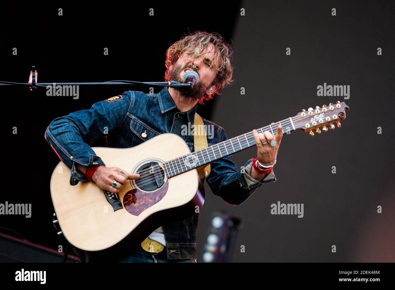 John Butler Trio se produit lors du festival Soligays à Paris, France, le 22 juin 2019. Photo de Julie Sebadelha/ABACAPRESS.COM Banque D'Images