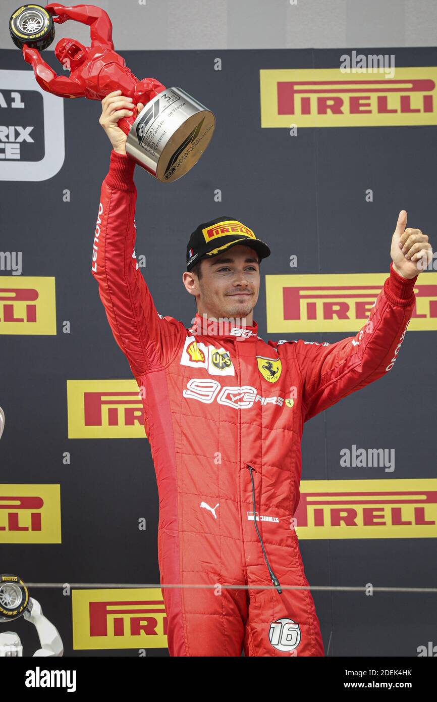 Charles Leclerc (Scuderia Ferrari) est classé 3e au Grand Prix de France 2019, le Castellet, France, le 23 juin 2019. Photo de Marco Piovanotto/ABACAPRESS.COM Banque D'Images