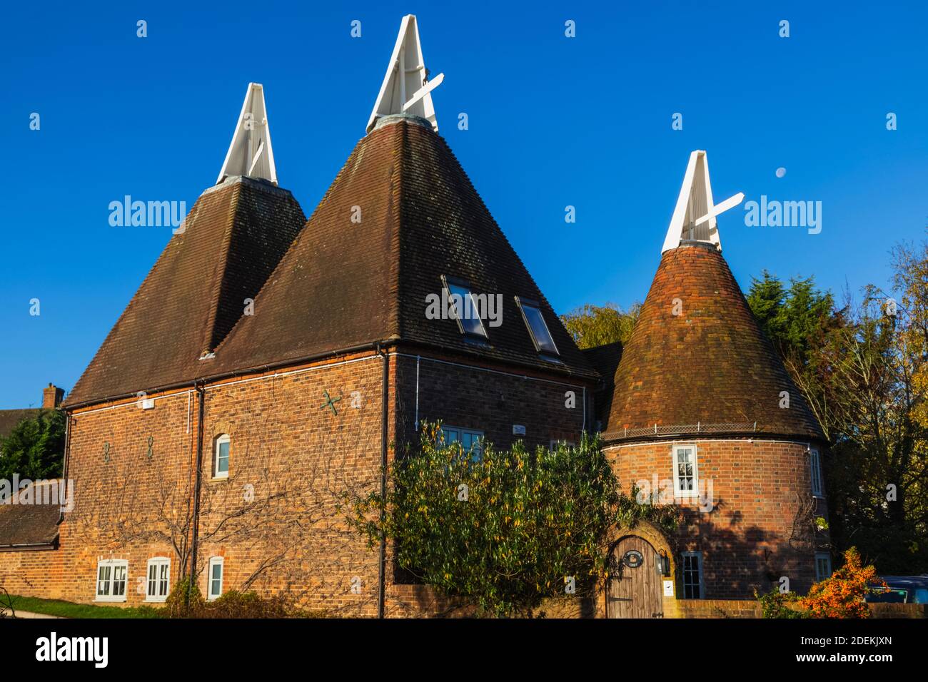 Angleterre, Kent, maisons Oast converties alias Oasts près de Tunbridge Wells Banque D'Images