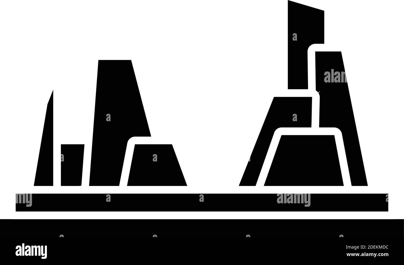 Jin Mao, SWFC, Shanghai, Chine icônes vectorielles entièrement modifiables Illustration de Vecteur