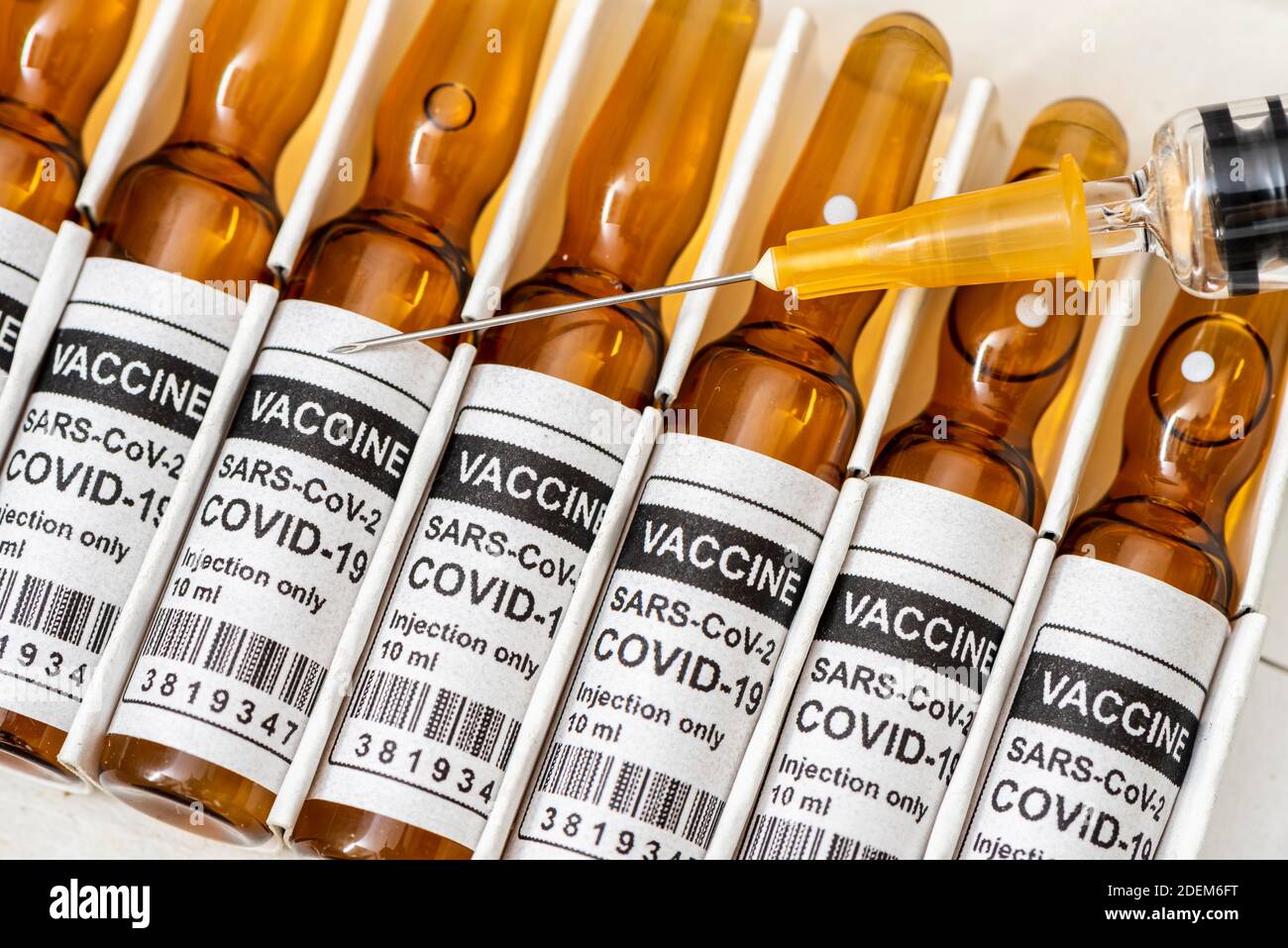 vaccin contre l'infection par le virus covid-19 Banque D'Images