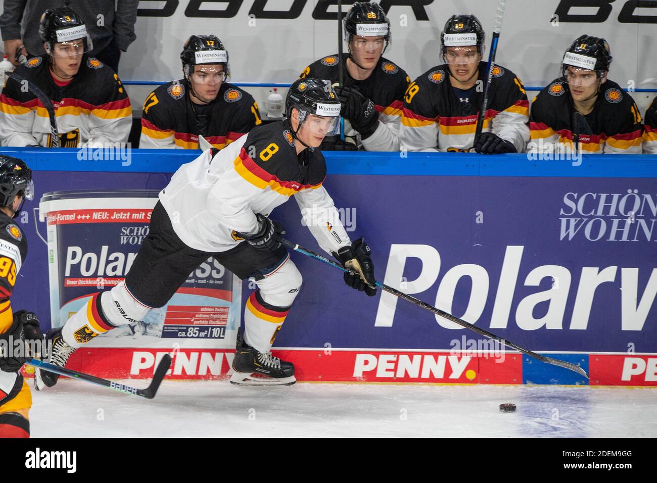 Samuel SORAMIES (TTP), Aktion, Allemagne (GER) - Top Team Beijing (TTP) 7: 2, le 5 novembre 2020, hockey sur glace, coupe d'Allemagne du 5 au 8 novembre 2020 à Krefeld/Allemagne. € | utilisation dans le monde entier Banque D'Images