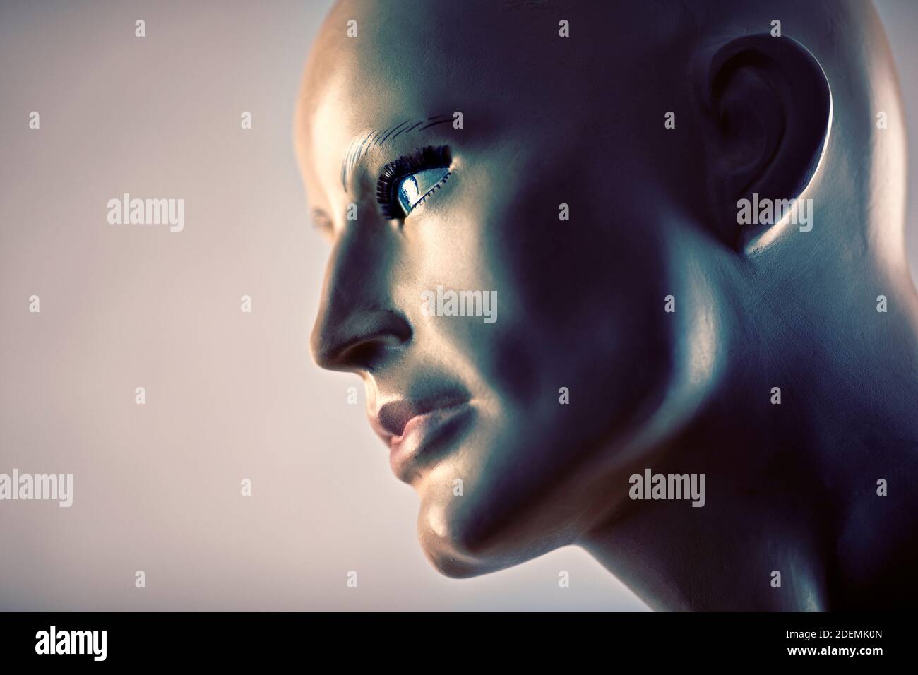 Portrait d'un vieux mannequin Banque D'Images