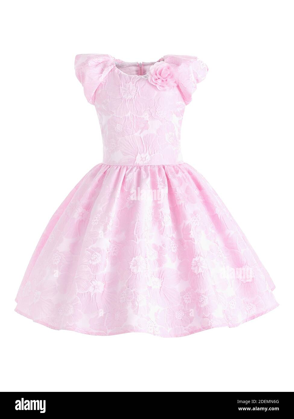 robe élégante pour une fille en rose tendre Banque D'Images