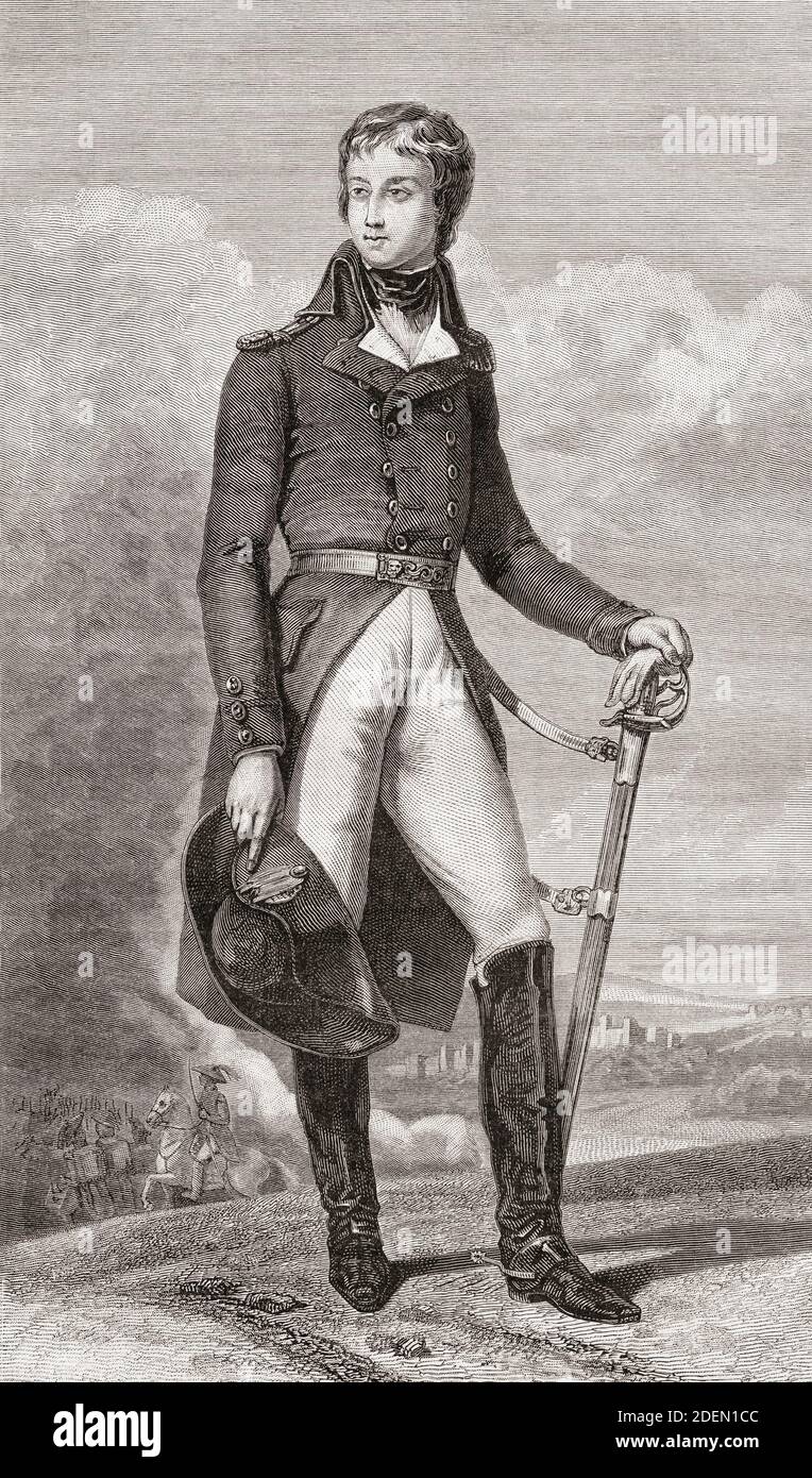 Louis Antoine Philippe d'Orléans, duc de Montpensier, 1775 - 1807. Frère cadet de Louis Philippe I, roi des Français. Banque D'Images