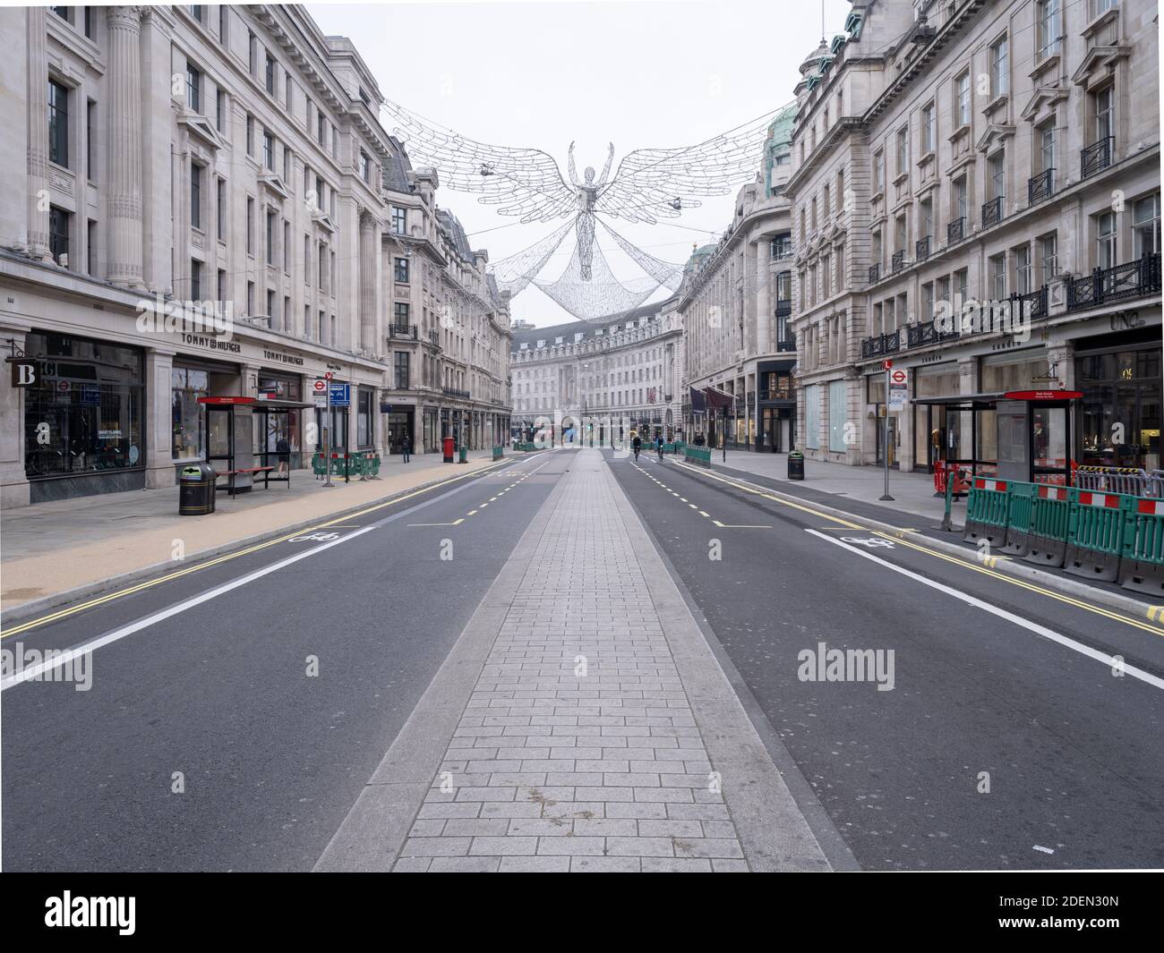 GRANDE-BRETAGNE / Angleterre / Londres / Vider Regent Street pendant le second confinement de Londres . Banque D'Images