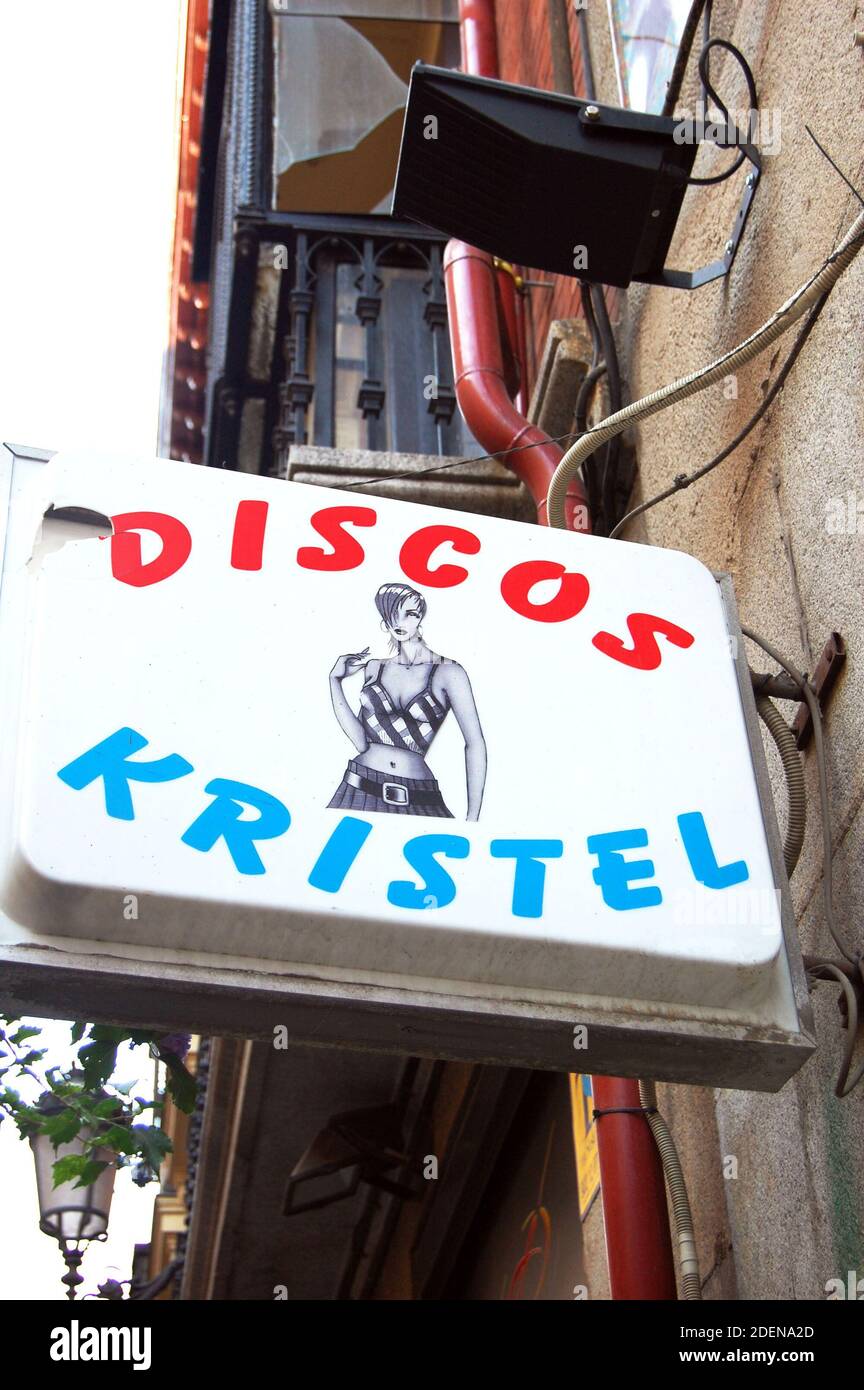 Discos Kristel record shop à Madrid, Espagne Banque D'Images