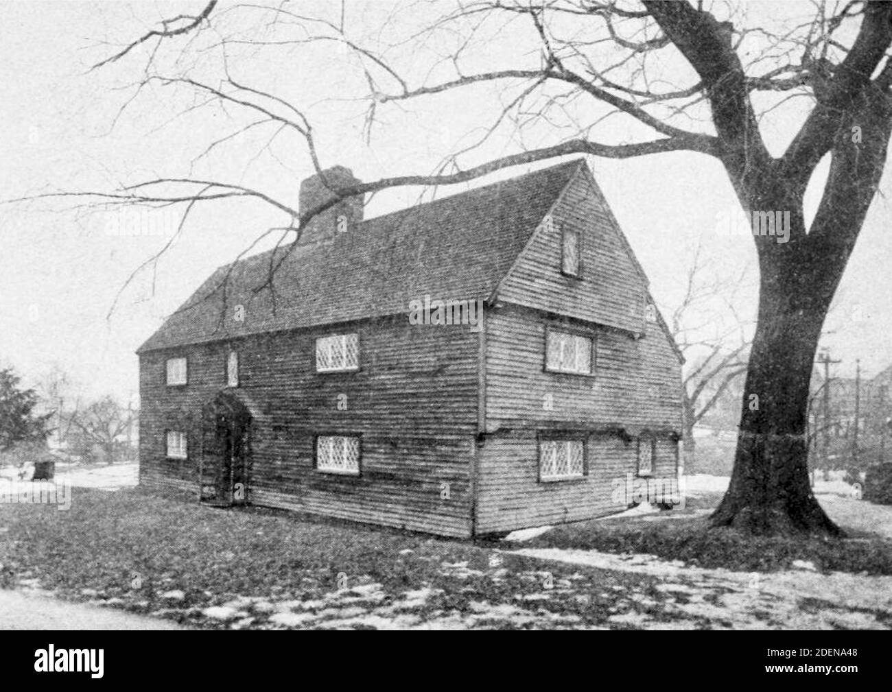 La maison John Whipple est une maison coloniale historique située au 53 South main Street à Ipswich, Massachusetts. Il a été construit au XVIIe siècle. Banque D'Images