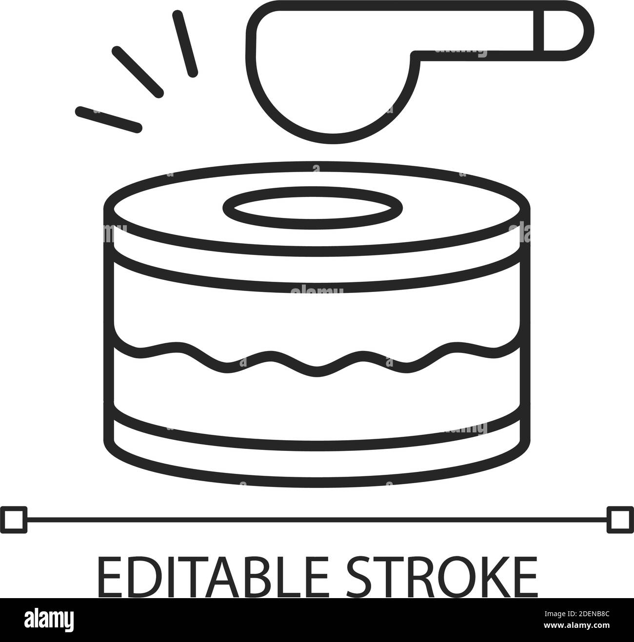 Icône de cylindre linéaire Illustration de Vecteur