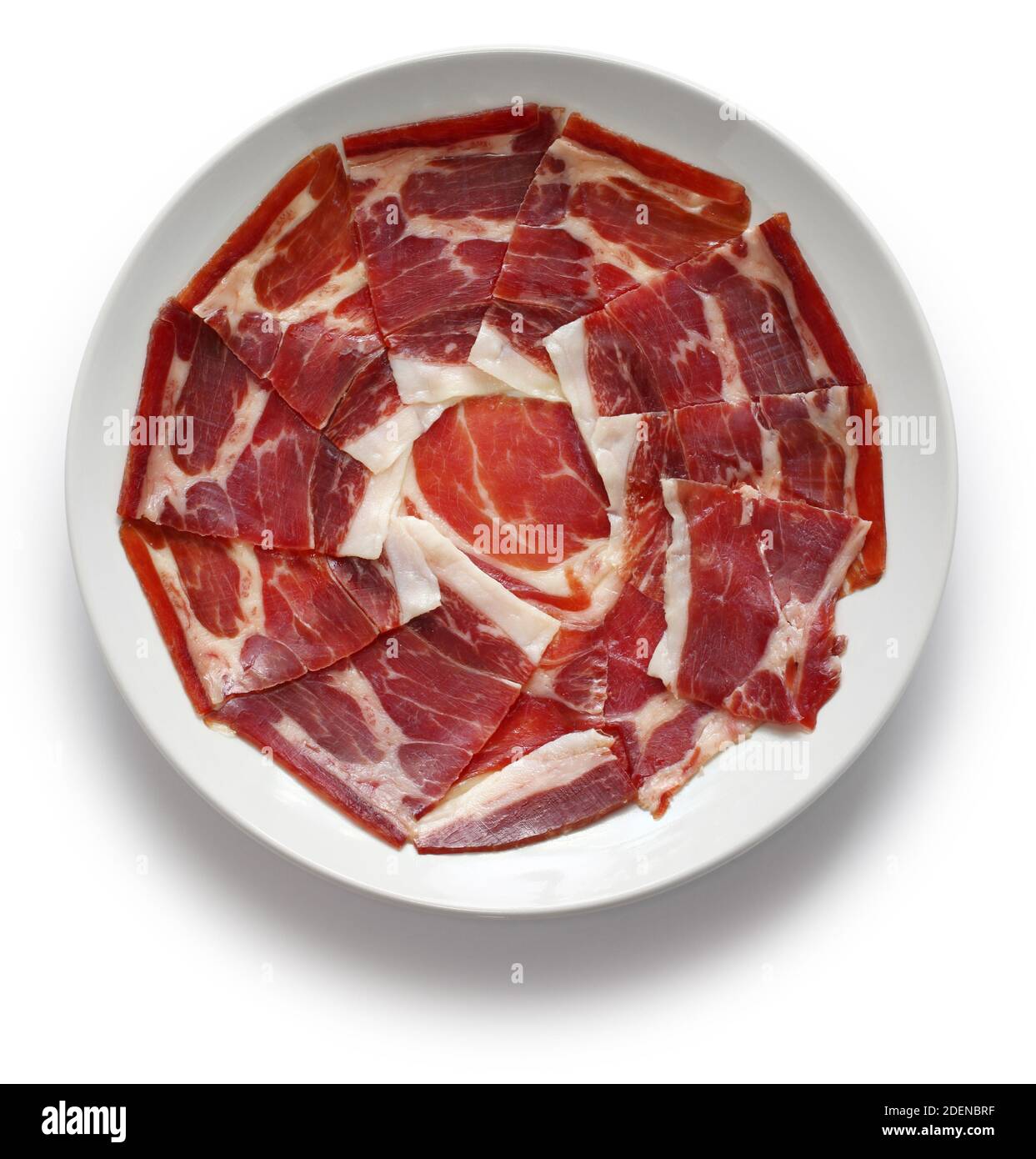 jamon iberico, jambon sec espagnol Banque D'Images