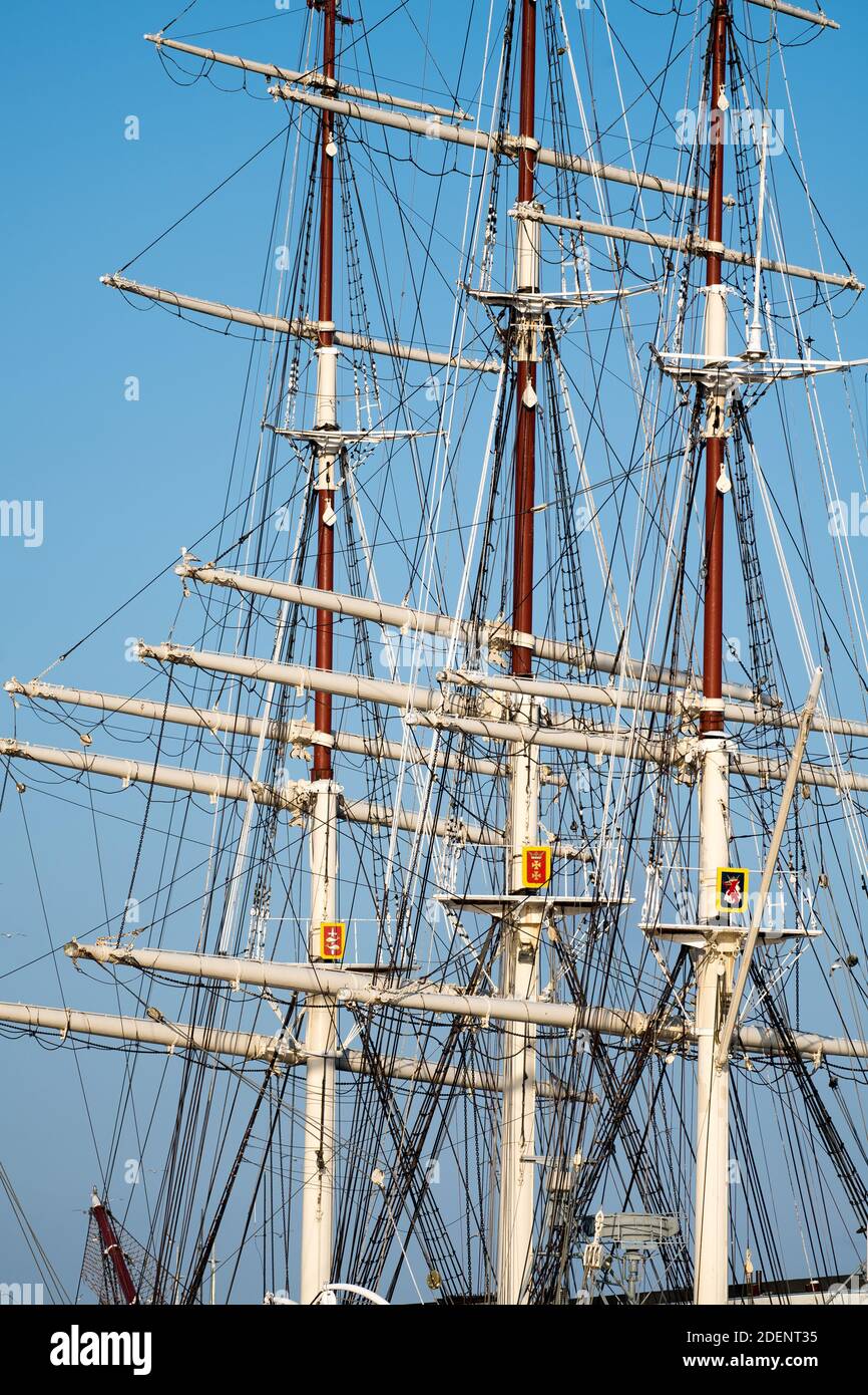 Navire musée Dar Pomorza un voilier polonais à Gdynia, en Pologne. 17 juillet 2020 © Wojciech Strozyk / Alamy stock photo *** Légende locale * Banque D'Images