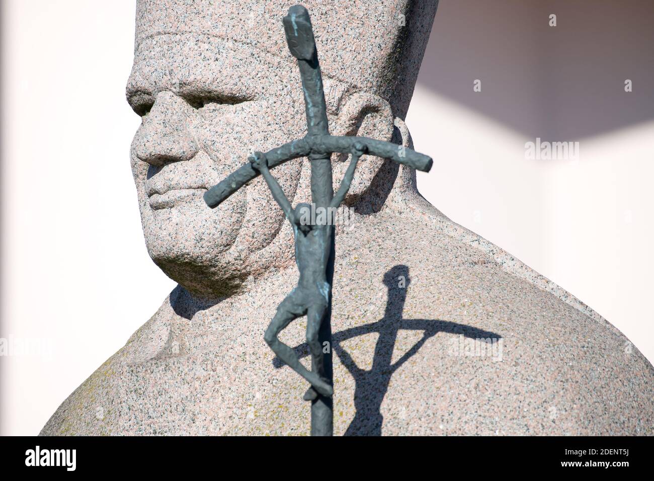 Statue du Pape Saint Jean-Paul II à Gdansk, Pologne. 187 juillet 2020 © Wojciech Strozyk / Alamy stock photo Banque D'Images