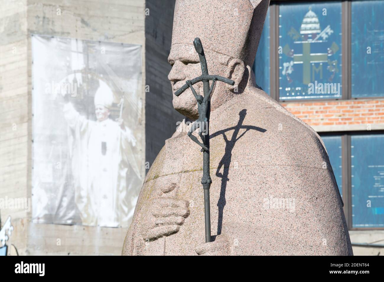 Statue du Pape Saint Jean-Paul II à Gdansk, Pologne. 187 juillet 2020 © Wojciech Strozyk / Alamy stock photo Banque D'Images