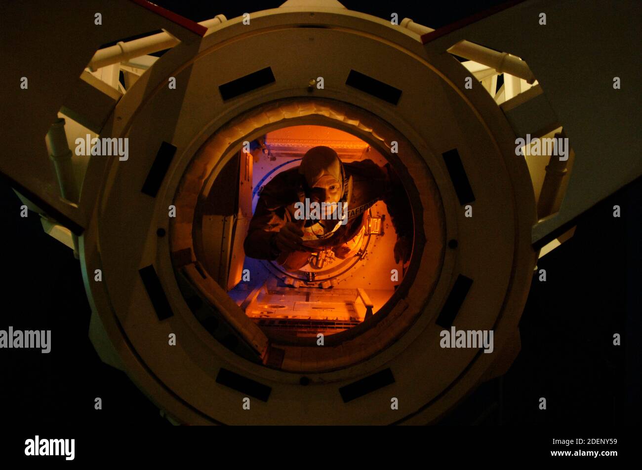 Test Apollo-Soyuz. Plate-forme de formation pour les astronautes américains et russes dans le cadre d'un projet de coopération spatiale (juillet 1975). Centre spatial Lyndon B. Johnson (JSC). Houston. État du Texas. États-Unis. Banque D'Images