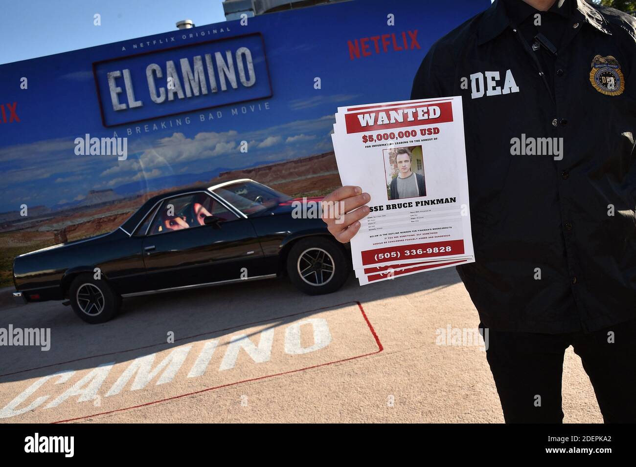 La première de Netflix 'El Camino: A Breaking Bad Movie' au Regency Village Theatre le 07 octobre 2019 à Los Angeles, CA, Etats-Unis. Photo de Lionel Hahn/ABACAPRESS.COM Banque D'Images