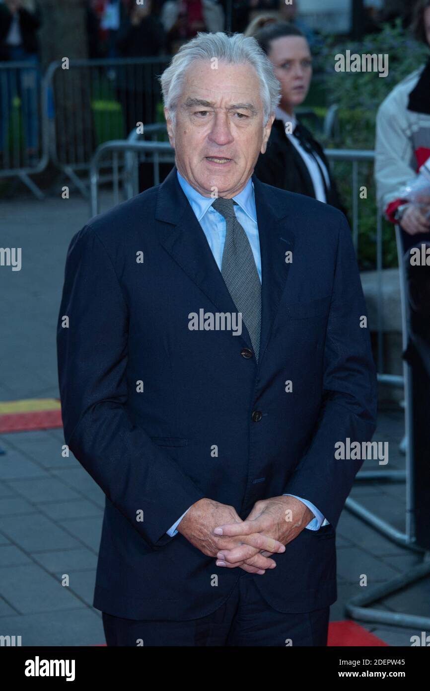 Robert de Niro participe à la première internationale d'Irishman et au gala de clôture du 63e BFI London film Festival à Londres, en Angleterre, le 13 octobre 2019. Photo d'Aurore Marechal/ABACAPRESS.COM Banque D'Images