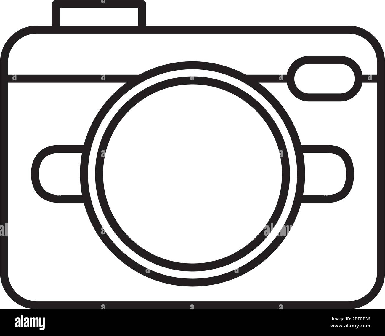 icône de style de ligne de périphérique d'appareil photo photographique Illustration de Vecteur