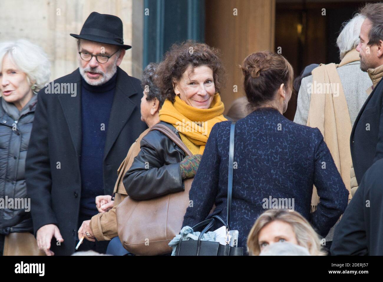 Jean-Pierre Darroussin, Sylvie Flepp à la cérémonie funéraire de l