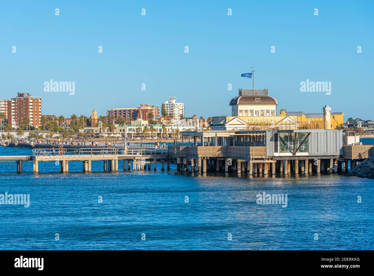 Jetée de St Kilda à Melbourne, Australie Banque D'Images