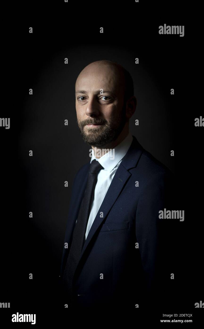 Exclusif - le chef du parti français du LREM, Stanislas Guérini, pose pour des photos avant le salon Dimanche en politique du dimanche 3 novembre 2019 à Paris, France. Photo par Eliot Blondt/ABACAPRESS.COM Banque D'Images