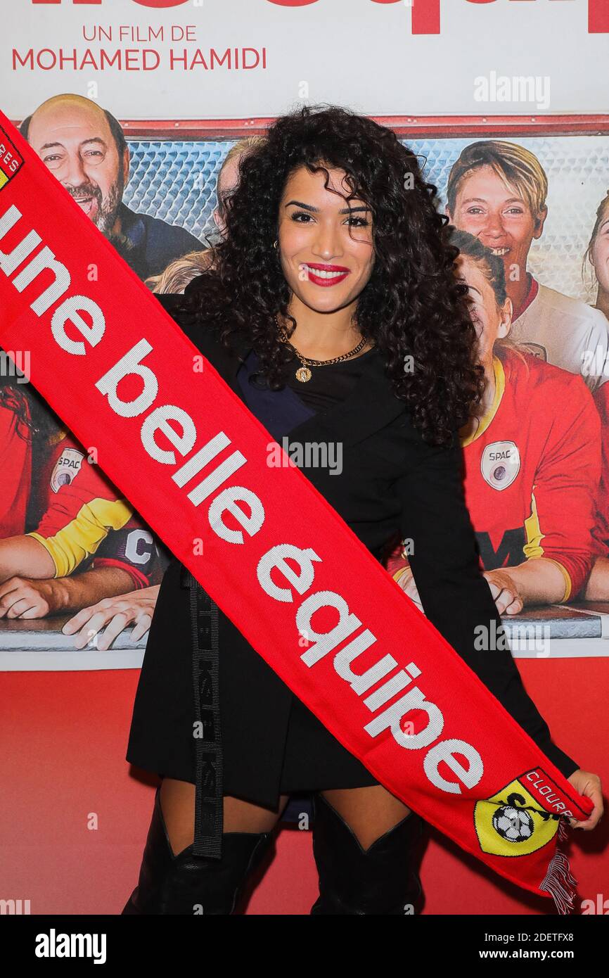 Sabrina Ouazani à la tête de première de l'une Belle Equipe à Biarritz Elysées à Paris, France, le 3 décembre 2019. Photo de David Boyer/ABACAPRESS.COM Banque D'Images