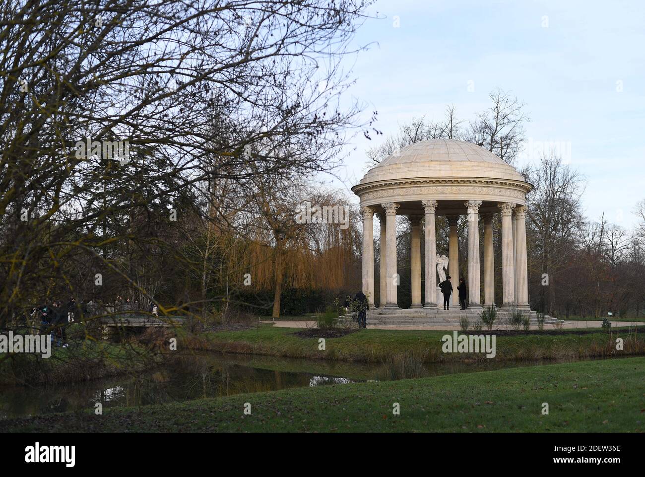 Illustration du Temple de l'Amour : Temple de l'Amour au petit Trianon au Château de Versailles en France le 29 décembre 2019. Photo de Christian Liewig/ABACAPRESS.COM Banque D'Images