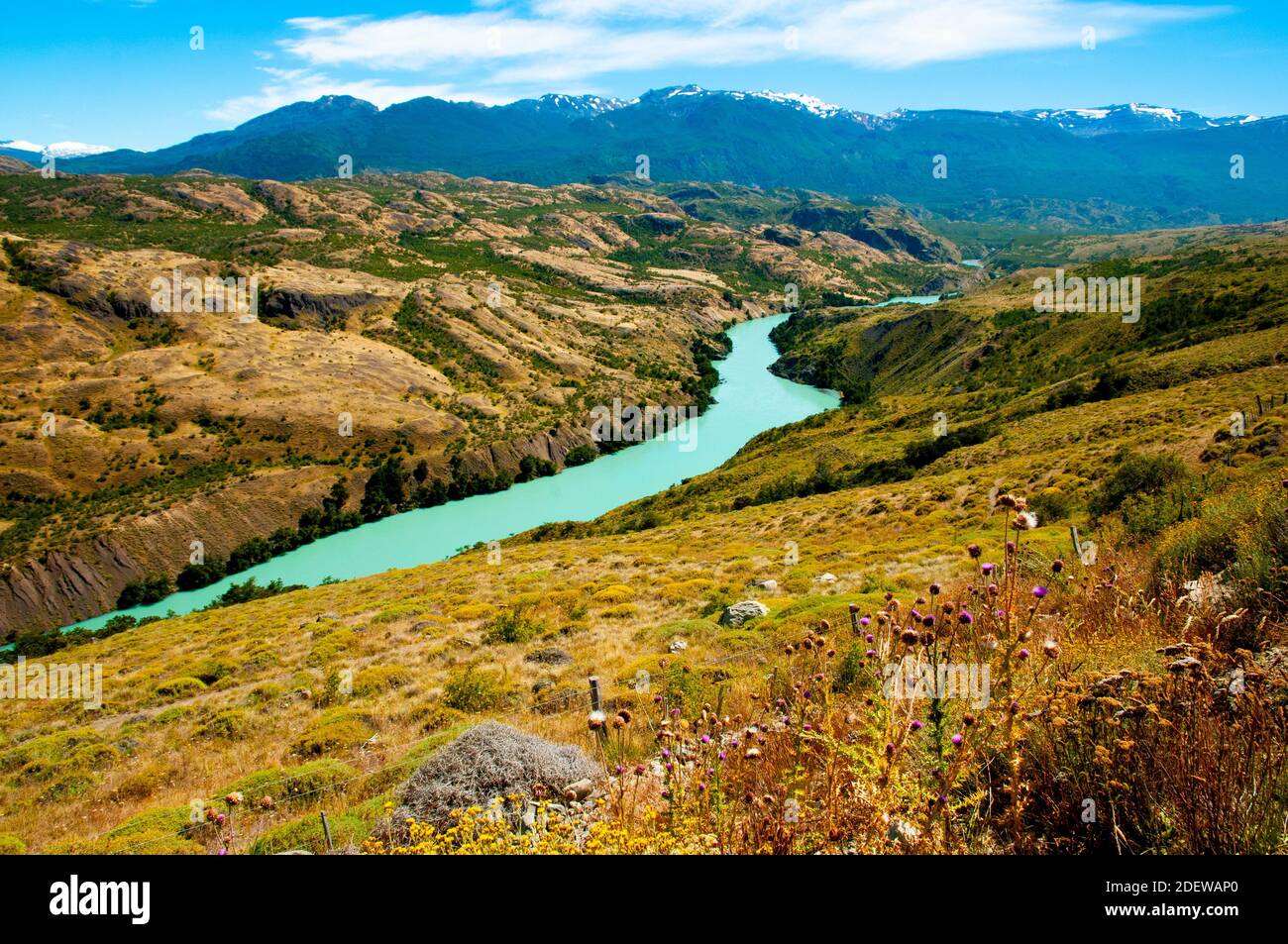 Rivière Cochrane - Patagonie - Chili Banque D'Images