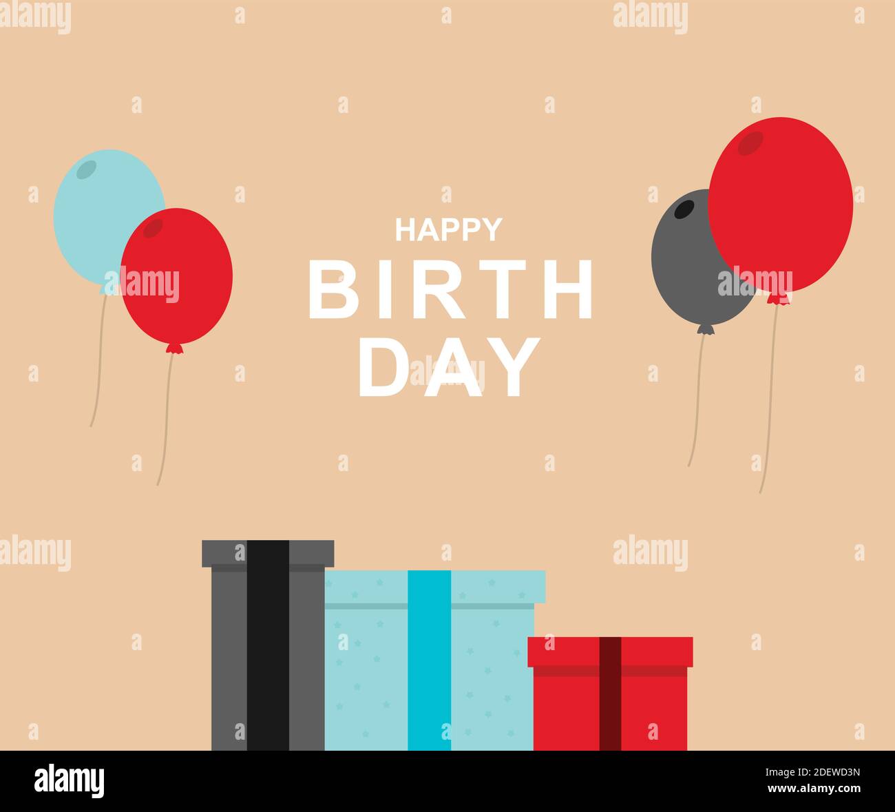 Joyeux anniversaire conception d'arrière-plan Illustration de Vecteur