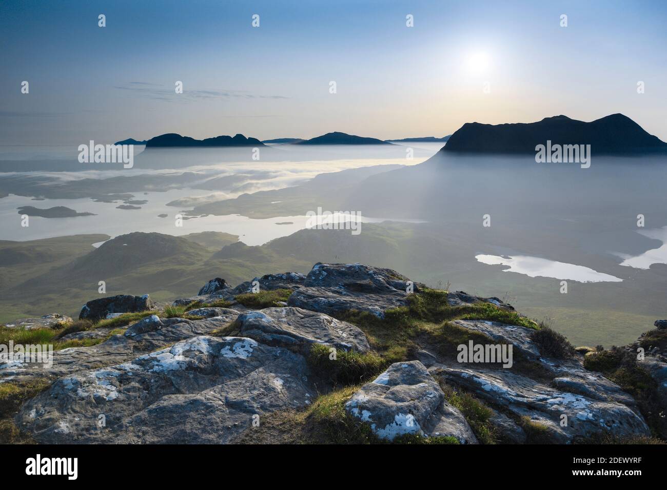 Géographie / Voyage, Grande-Bretagne, Ecosse, vue sur Suilven et cUL Mor, Sutherland, Additional-Rights-Clearance-Info-not-available Banque D'Images