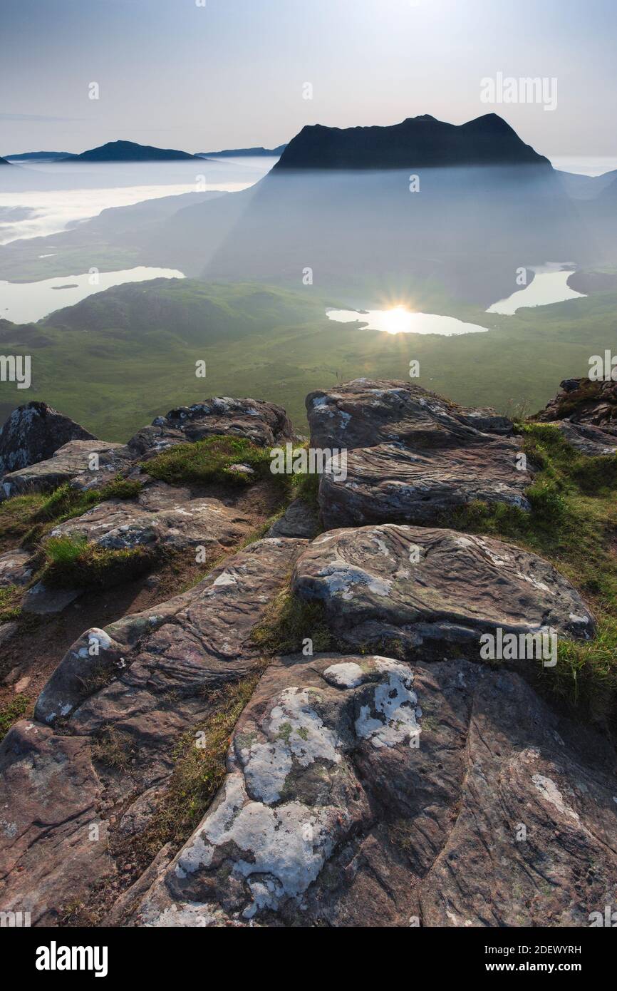 Géographie / Voyage, Grande-Bretagne, Ecosse, vue sur cUL Mor, Sutherland, Additional-Rights-Clearance-Info-non-disponible Banque D'Images