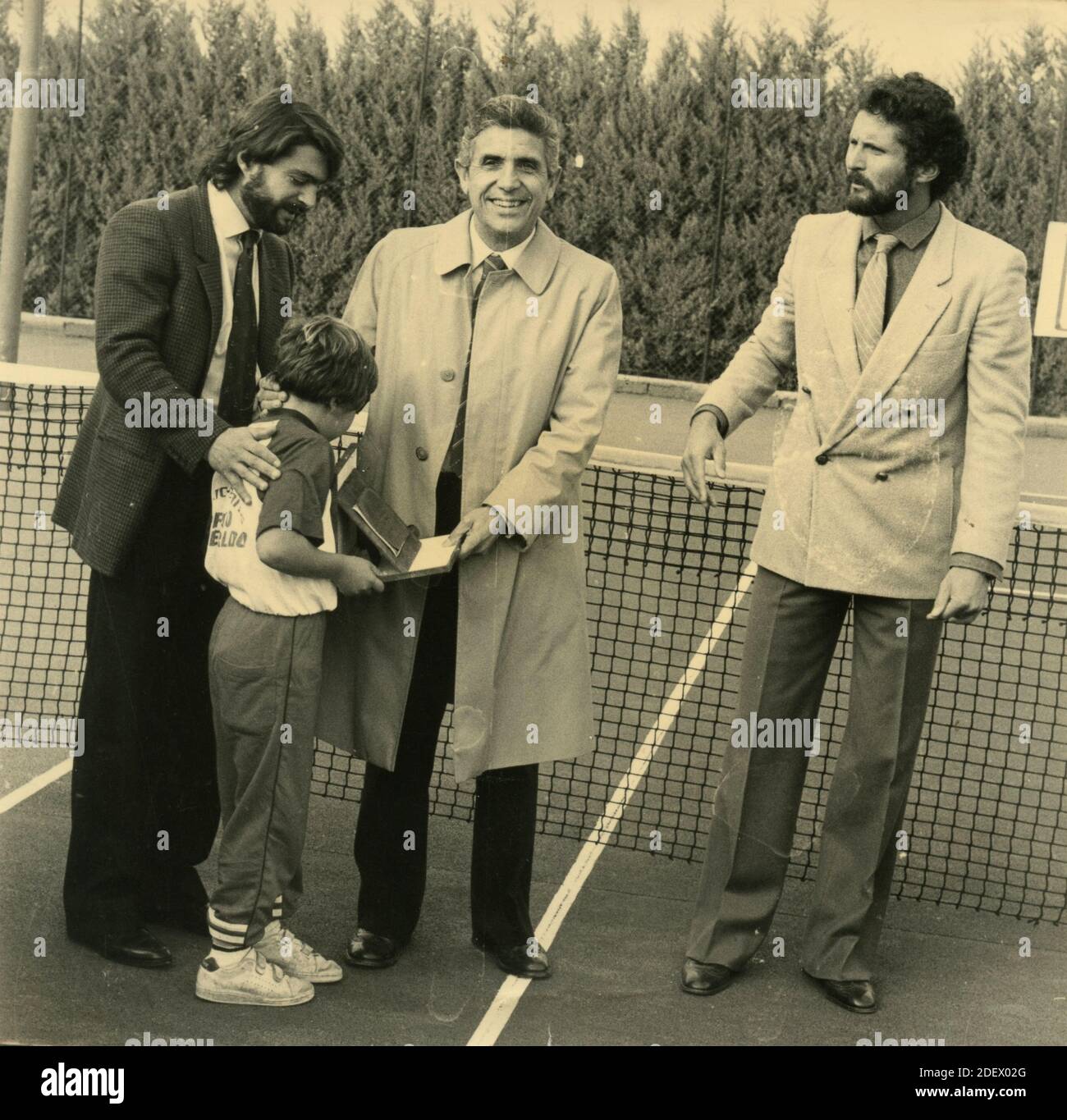 Fondateur du magazine italien tennis Oggi Sergio Rossi, années 1980 Banque D'Images