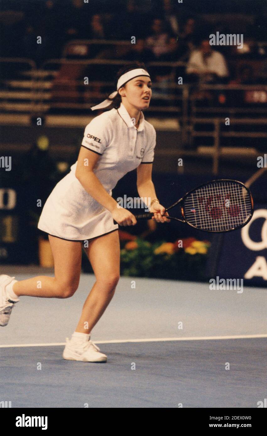 Joueur de tennis suisse Martina Hingis, Chase Manhattan Chaps 1997 Banque D'Images