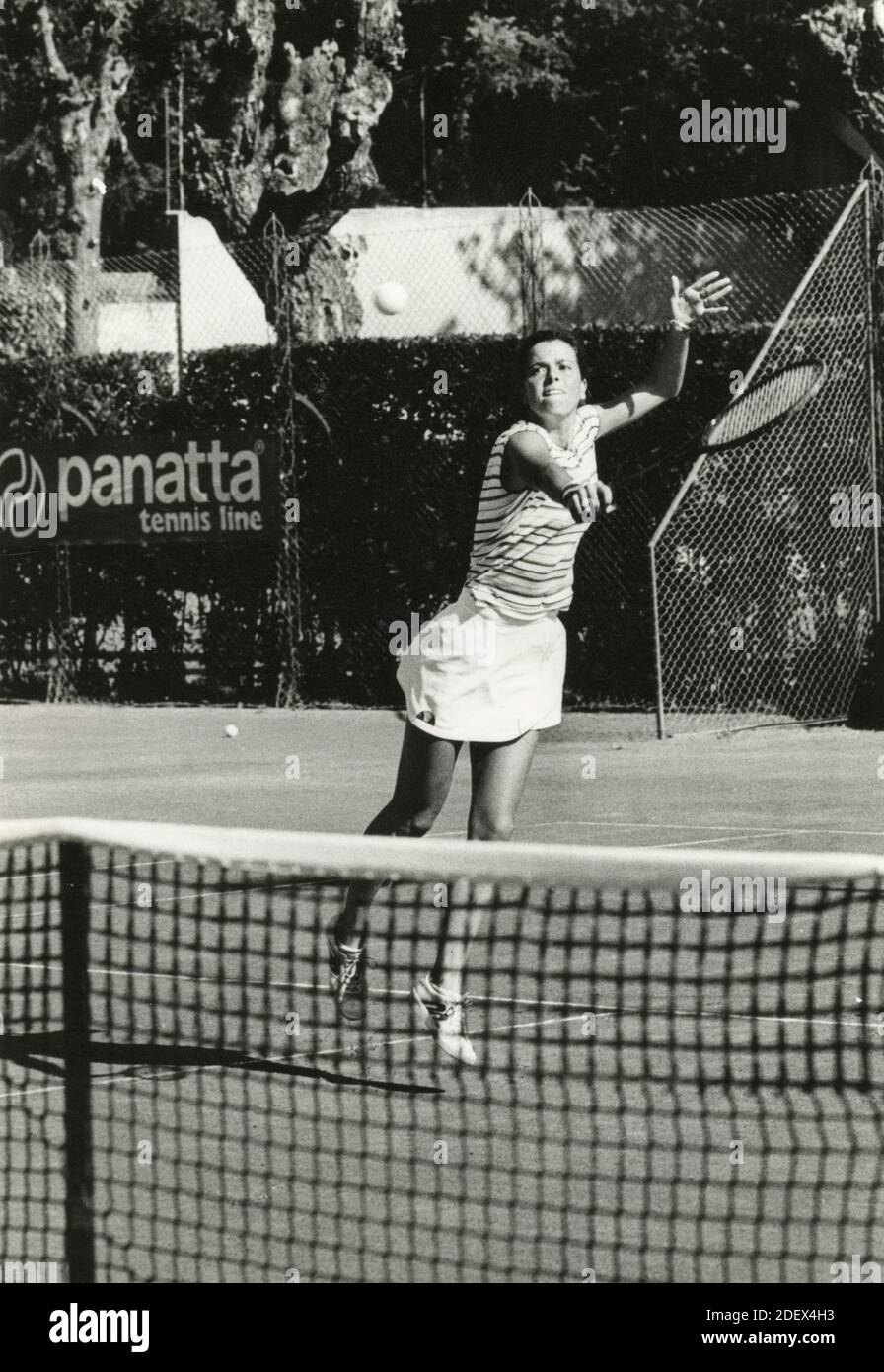 Joueur italien de tennis Antonella Canapi, 1983 Banque D'Images