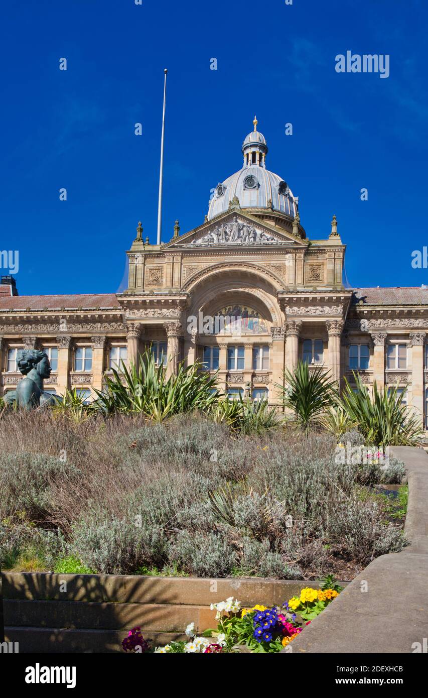 L'hôtel de ville de Birmingham a ouvert ses portes en 1834 et est maintenant utilisé comme salle de concert, Victoria Square, Birmingham. West Midlands, Angleterre Banque D'Images