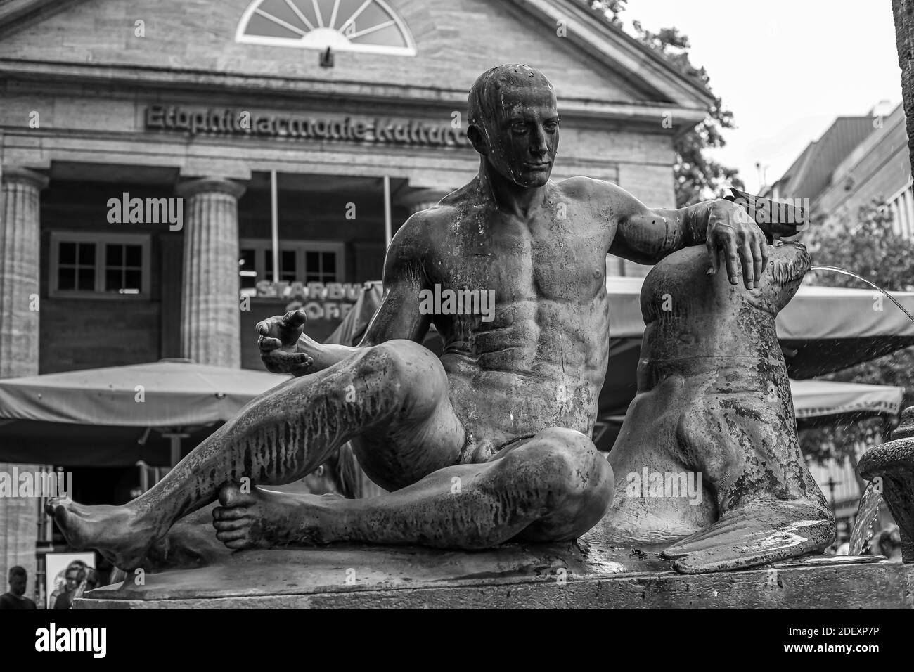 Sculpture à Hambourg, Allemagne Banque D'Images