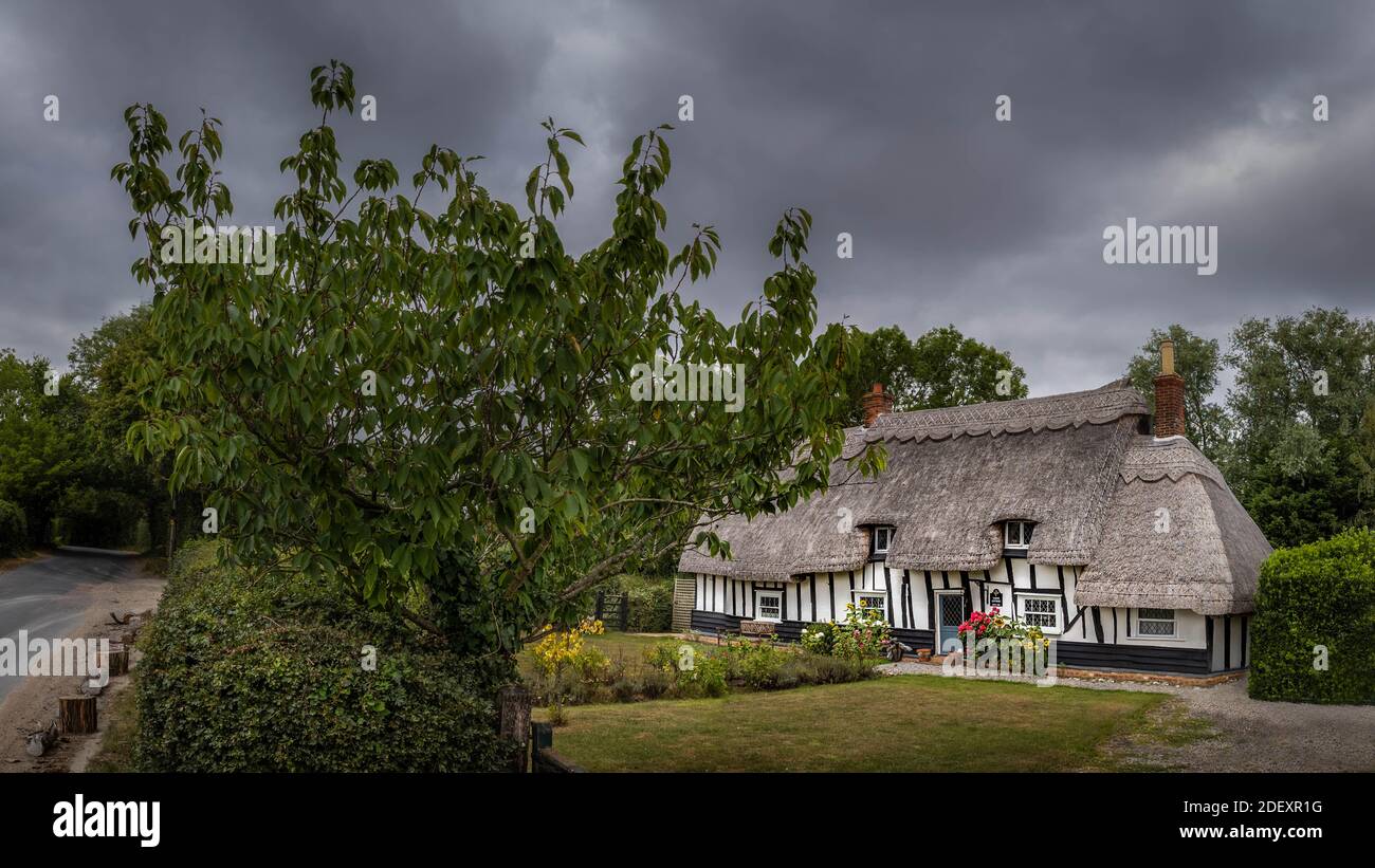 Thatched Cottage Banque D'Images