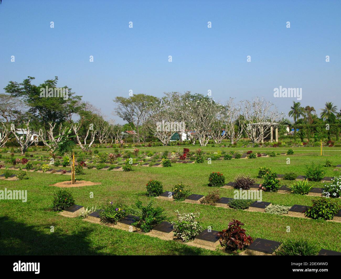 Le cimetière de Taukkyan dans la ville de Bago, au Myanmar Banque D'Images