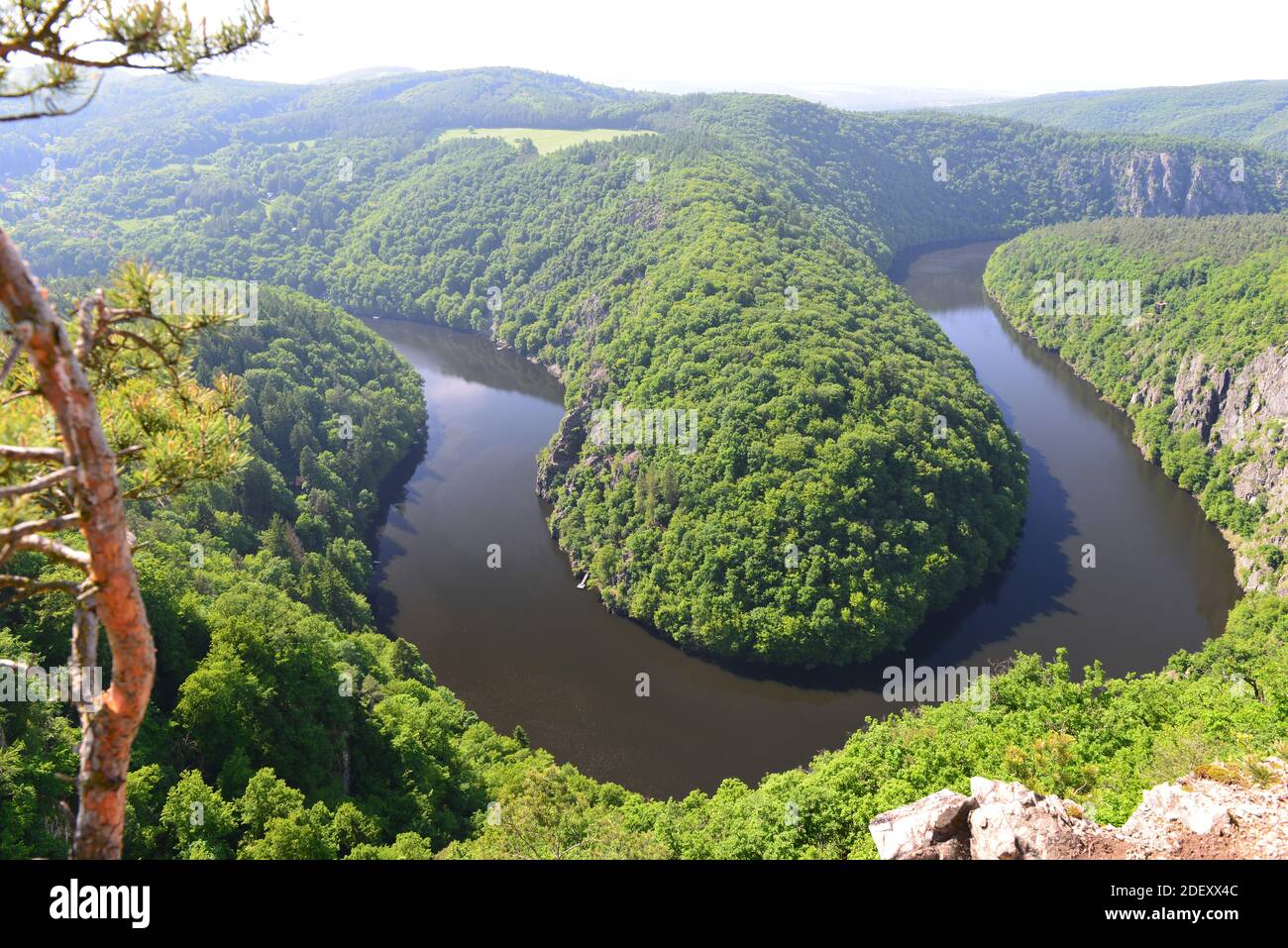 Observation du Maj sur la rivière Vltava Banque D'Images