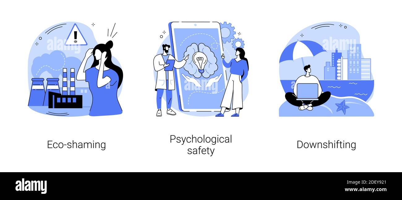 Anxiété sociale résumé concept illustrations vectorielles. Illustration de Vecteur