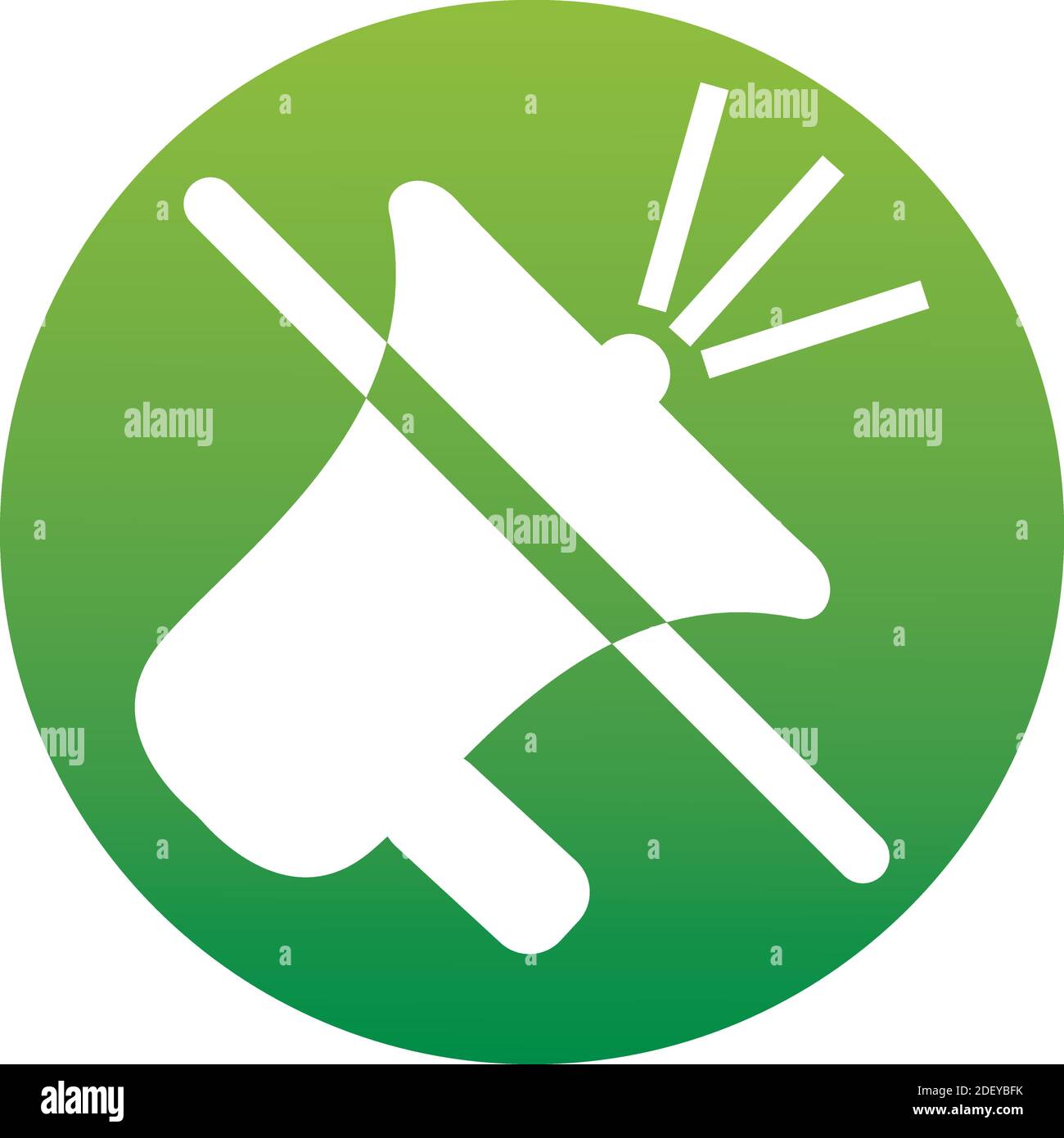 Couper le son en icône de cercle vert, signe vectoriel vintage, pictogramme rétro isolé sur blanc. Symbole de coupure du son du haut-parleur, illustration du logo. Contour modifiable Illustration de Vecteur